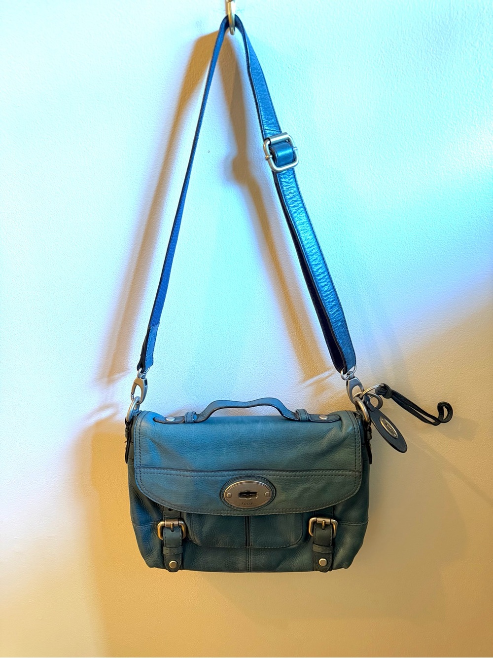 Vintage Fossil Messenger Bag